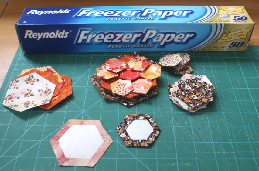 Freezer Paper - available in the UK from most patchwork and quilting suppliers (very expensive in Hobbycraft!).