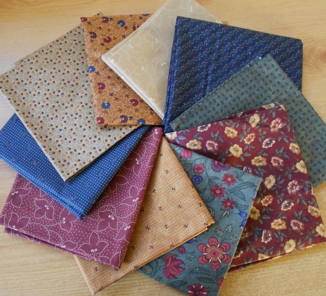 My new Moda Perennials fat quarters - scrummy!