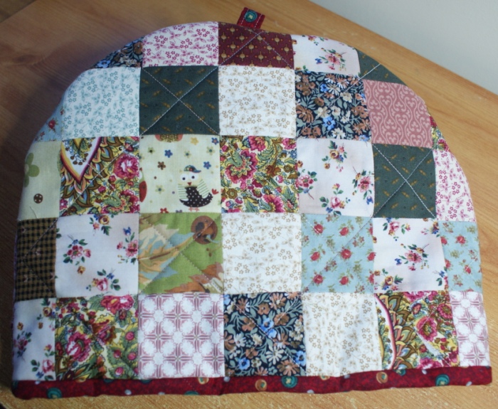 Latest teacosy, almost complete - just need to stitch the binding before wrapping.