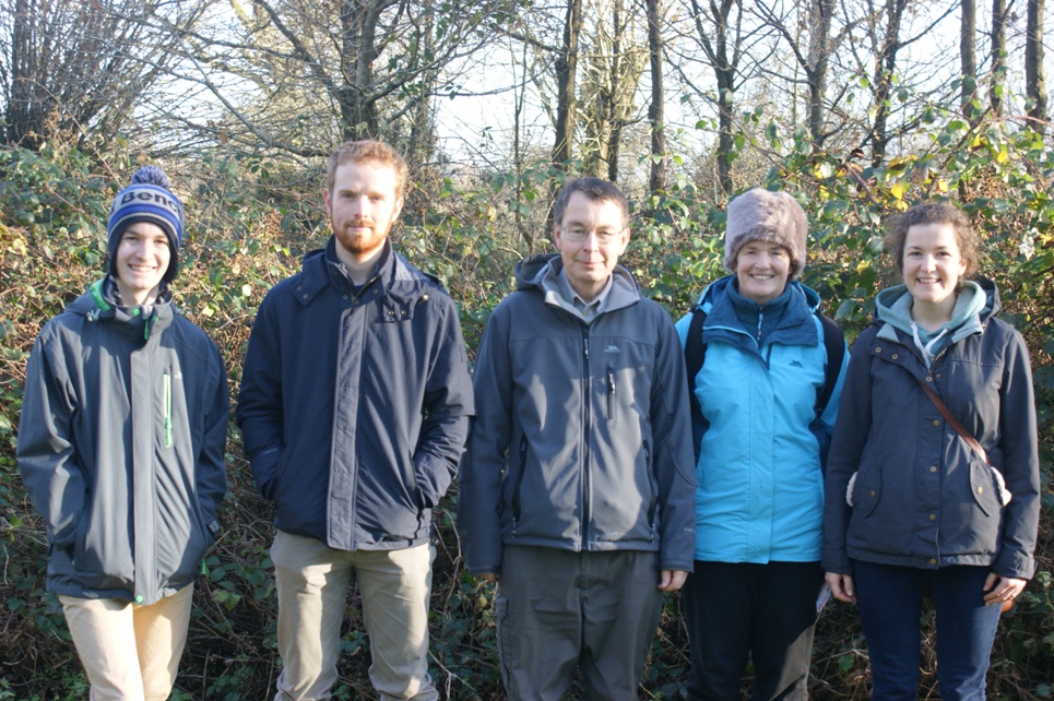 Youngest son, son-in-law, husband, me (sorry about the hat!) and daughter in the woods of Basildon Park.