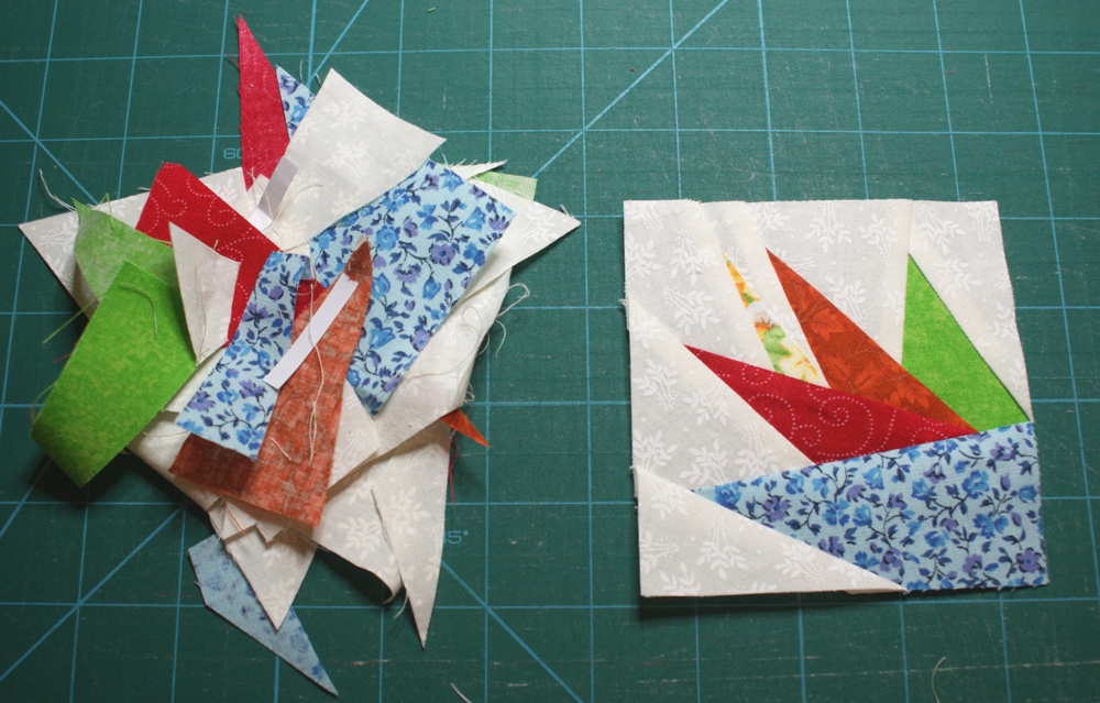 Slightly shocked by the pile of off-cuts that accumulate when foundation paper piecing!