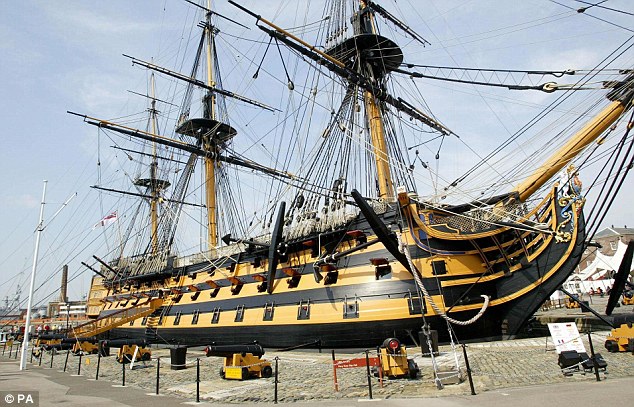 HMS Victory in dry dock Portsmouth