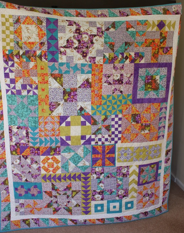 The completed Puzzle Quilt