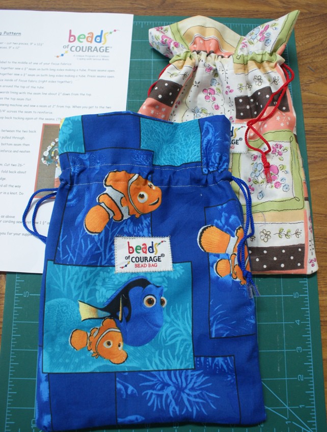 Bead bags for Beads of Courage.