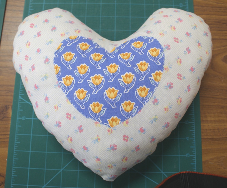 One of the many support pillows made for patients recovery from breast surgery