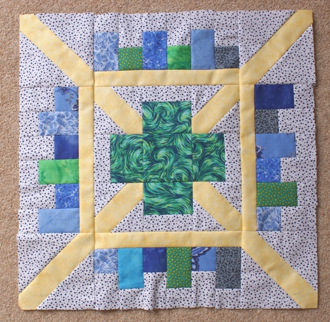 My first 'connections' block made for the Think Big quilt along with Amy Ellis.