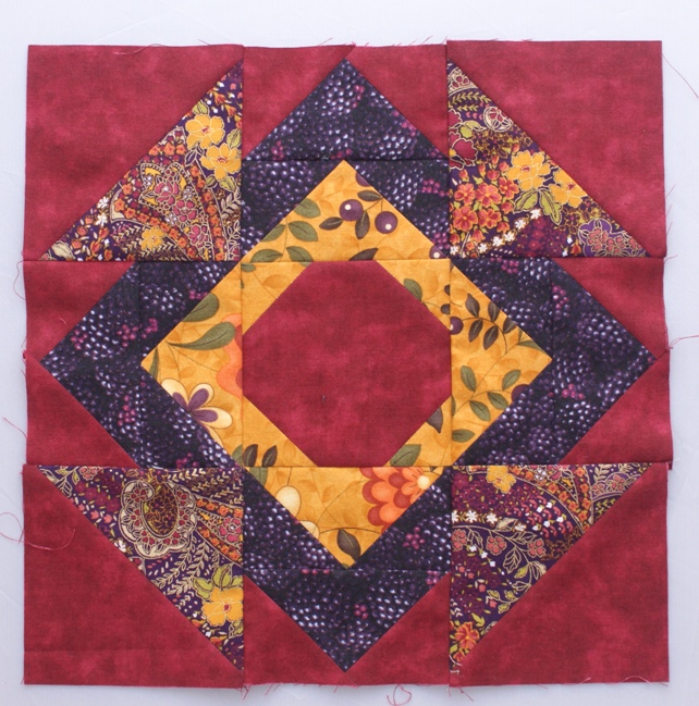 My version of the first block from Amy Gibson's Sugar Block Club 2016