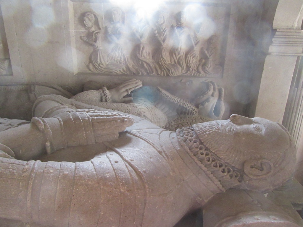 The tomb of George Winter, died 1581, and of his wife Anne.