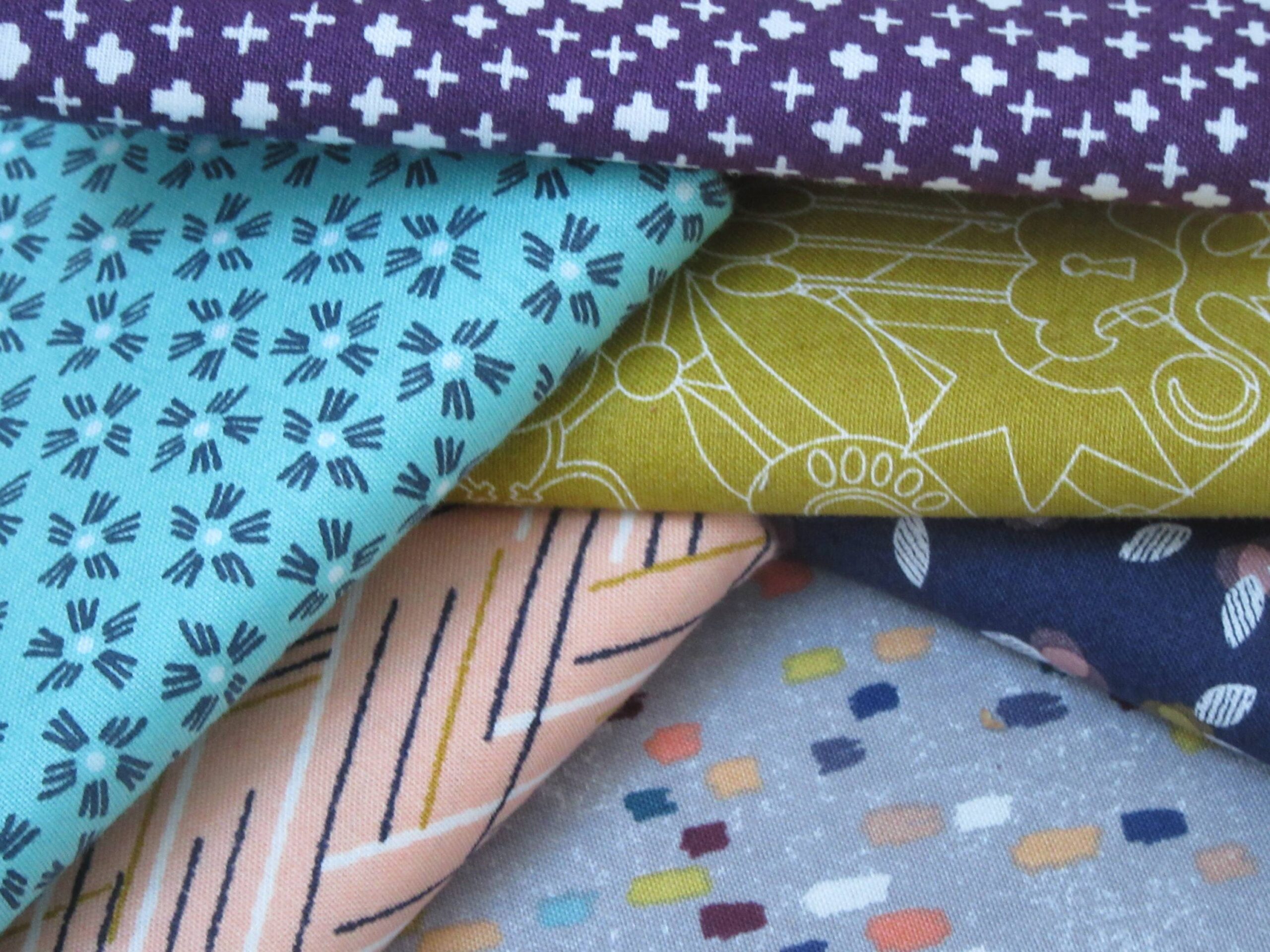 Beginners Quilt 2019 fabrics by Allison Reid