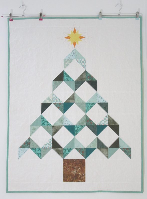 Christmas Tree Chevron Quilt by Allison Reid