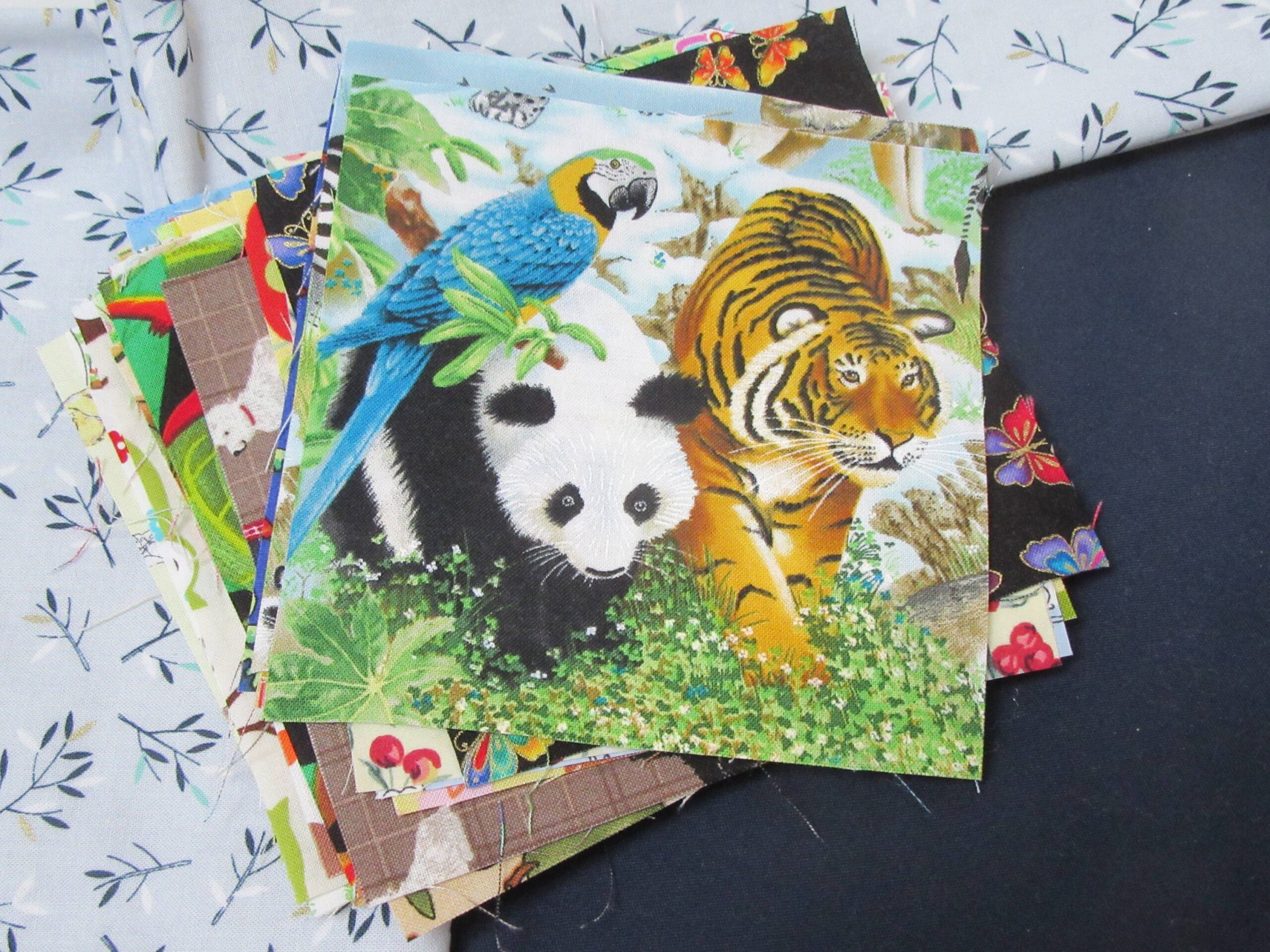 Fabrics for I-Spy Shadow Quilt by Allison Reid