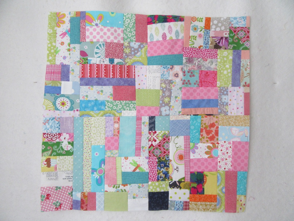 Super sized scrap block by Allison Reid