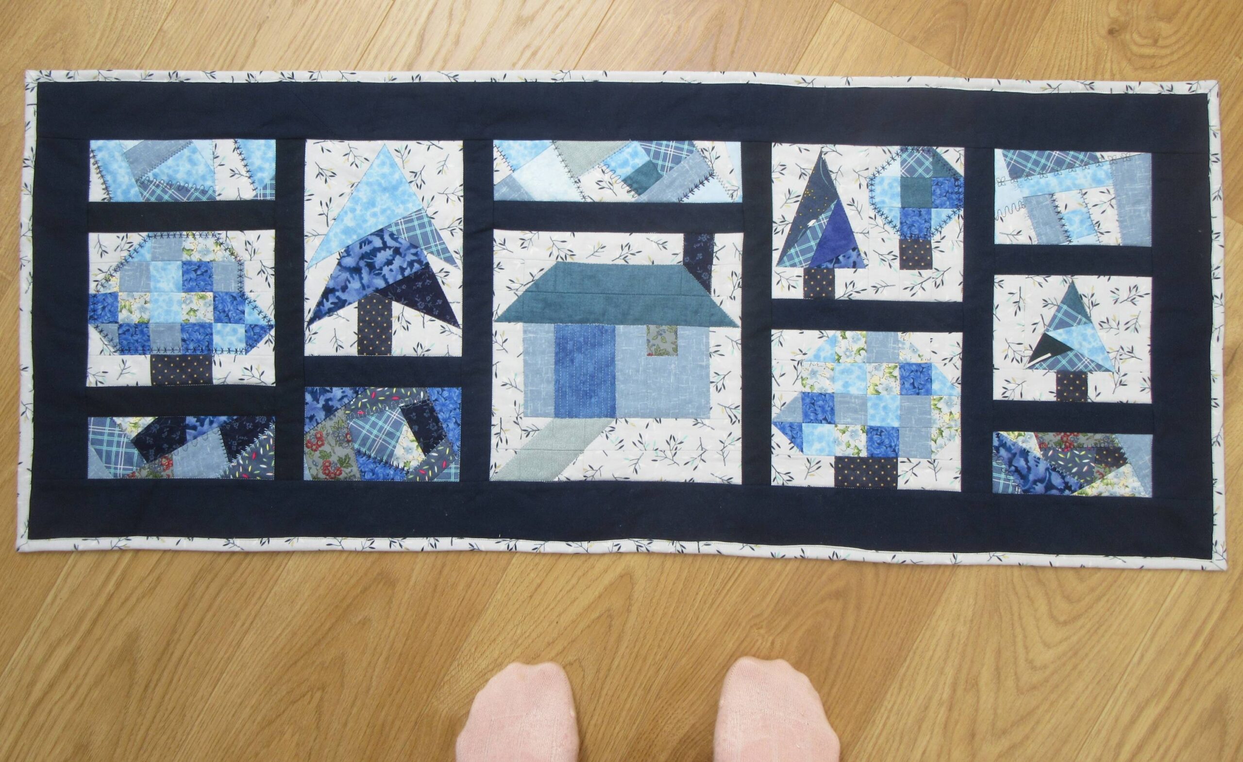 Into the Woods blue finished by Allison Reid