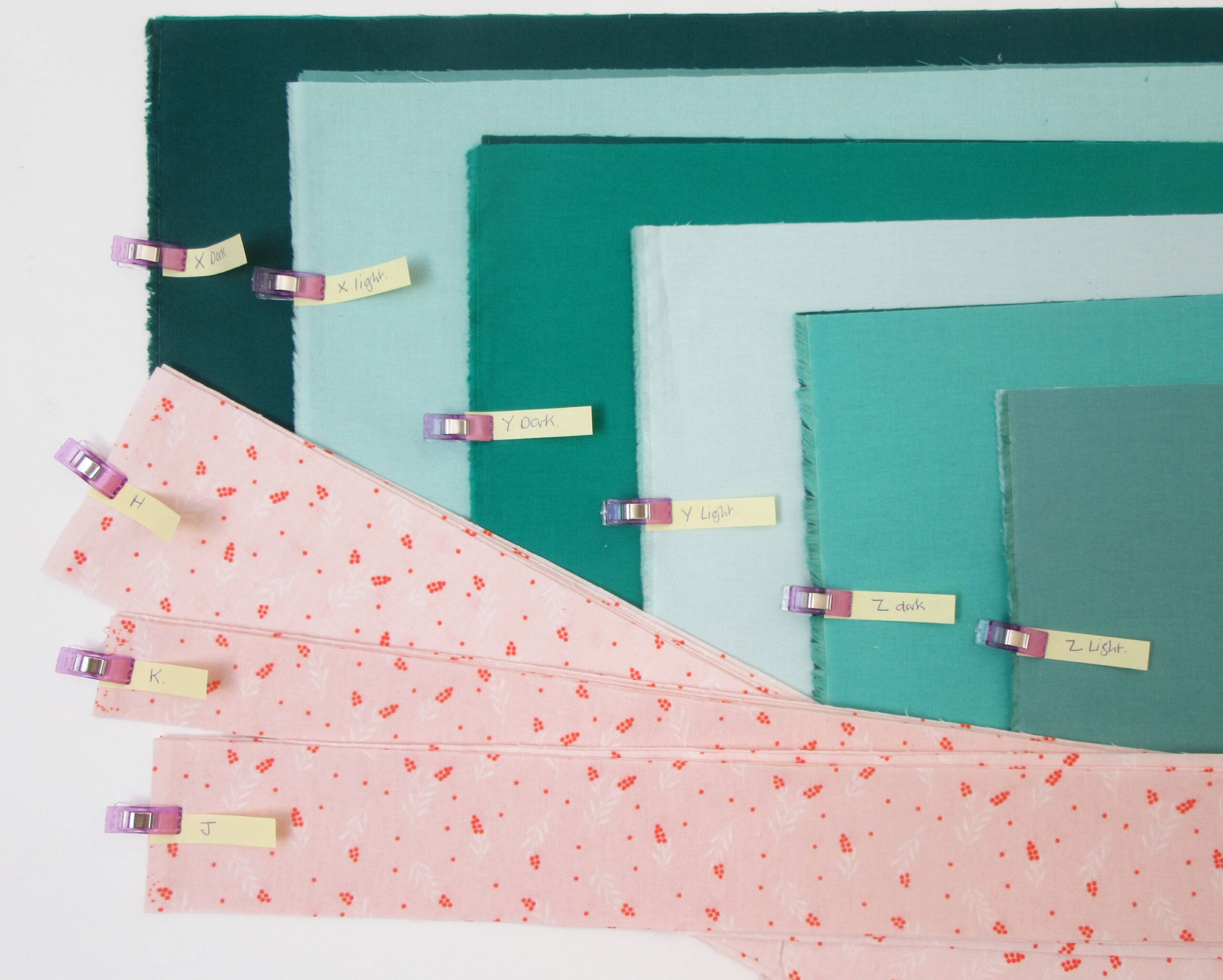 Jelly Roll Waves QAL cutting by Allison Reid