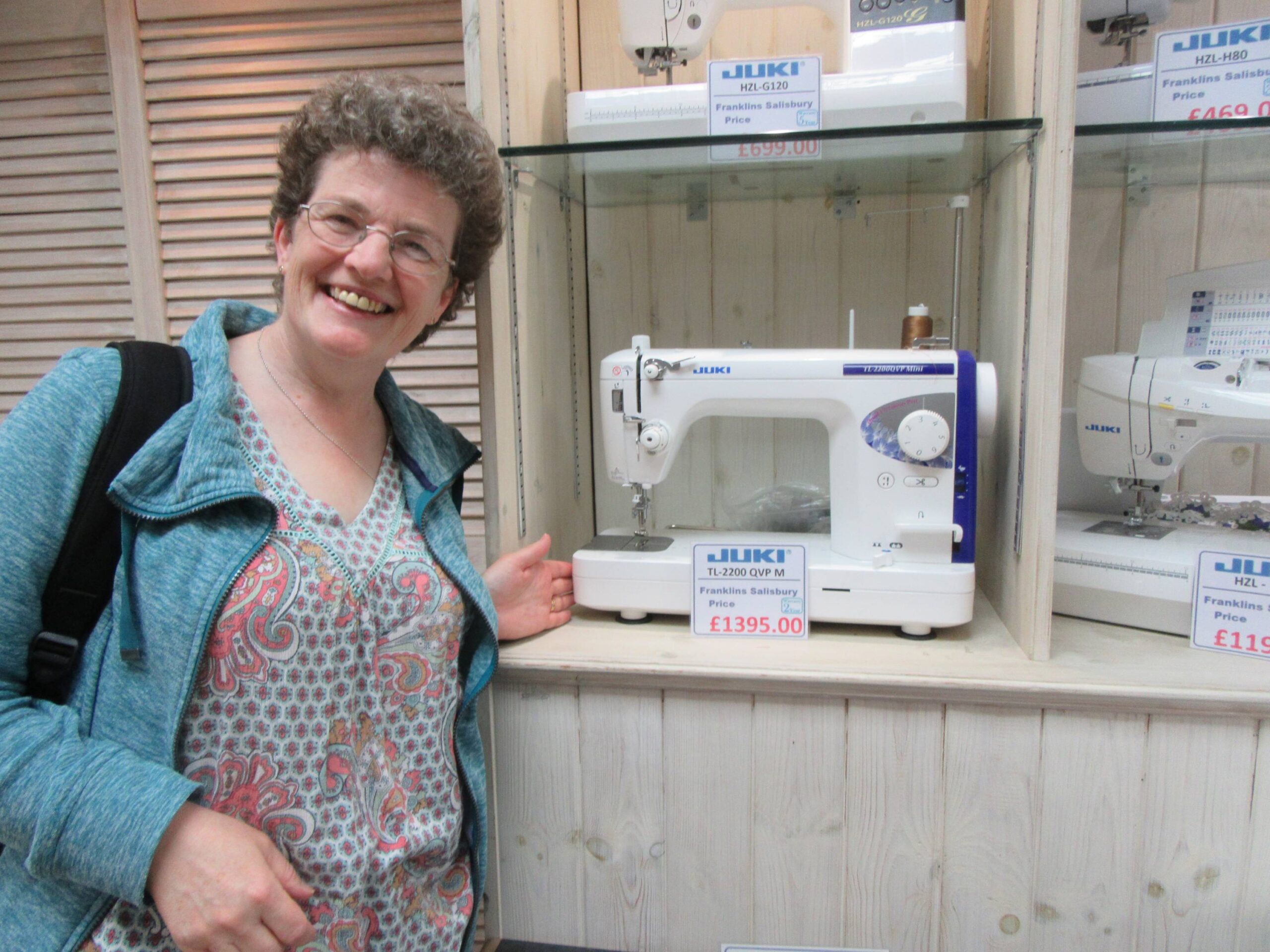 Me with my dream Juki by Allison Reid