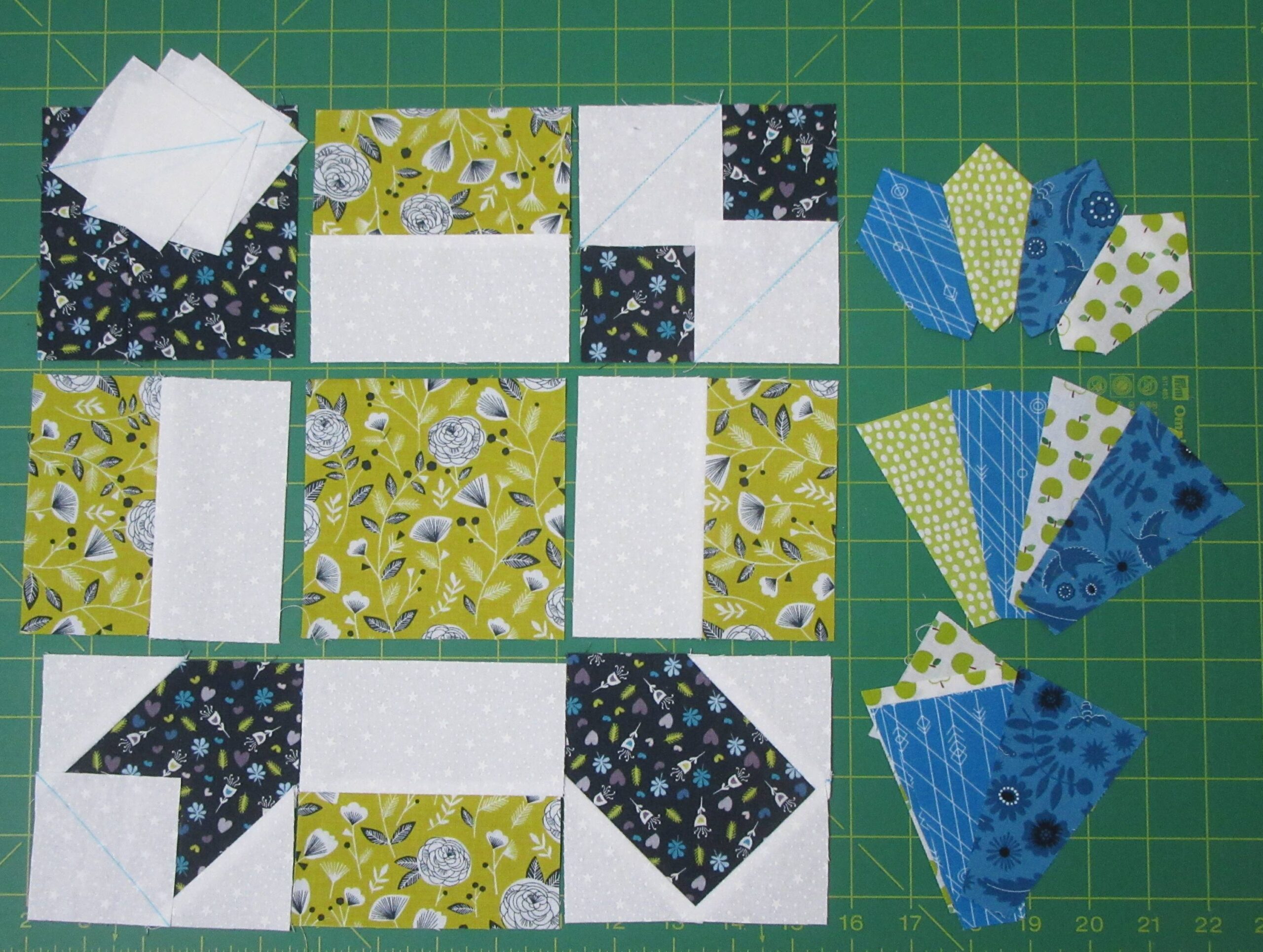 PS Quilt Club final blocks ready for piecing by Allison Reid