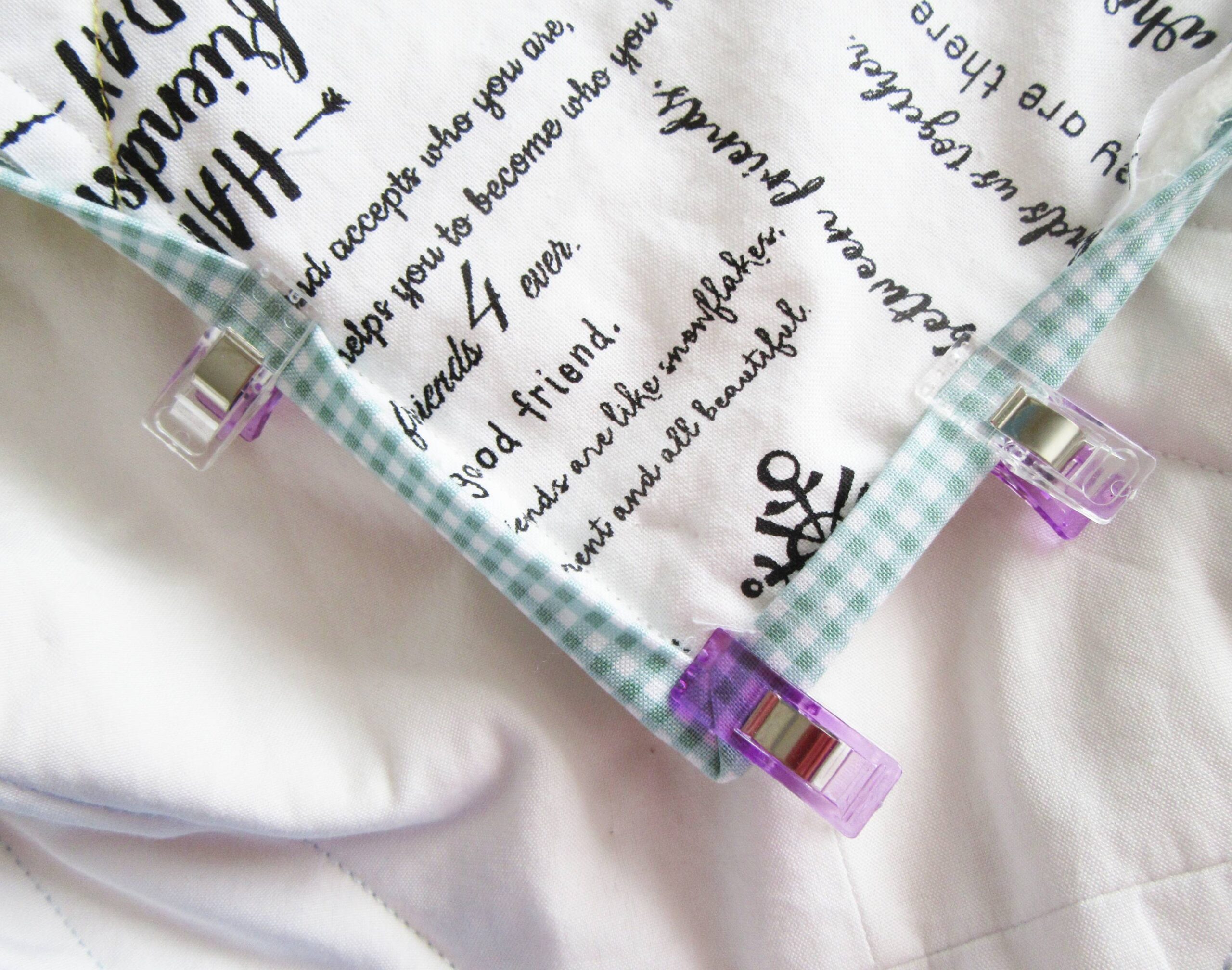 Ready for hand stitching by Allison Reid