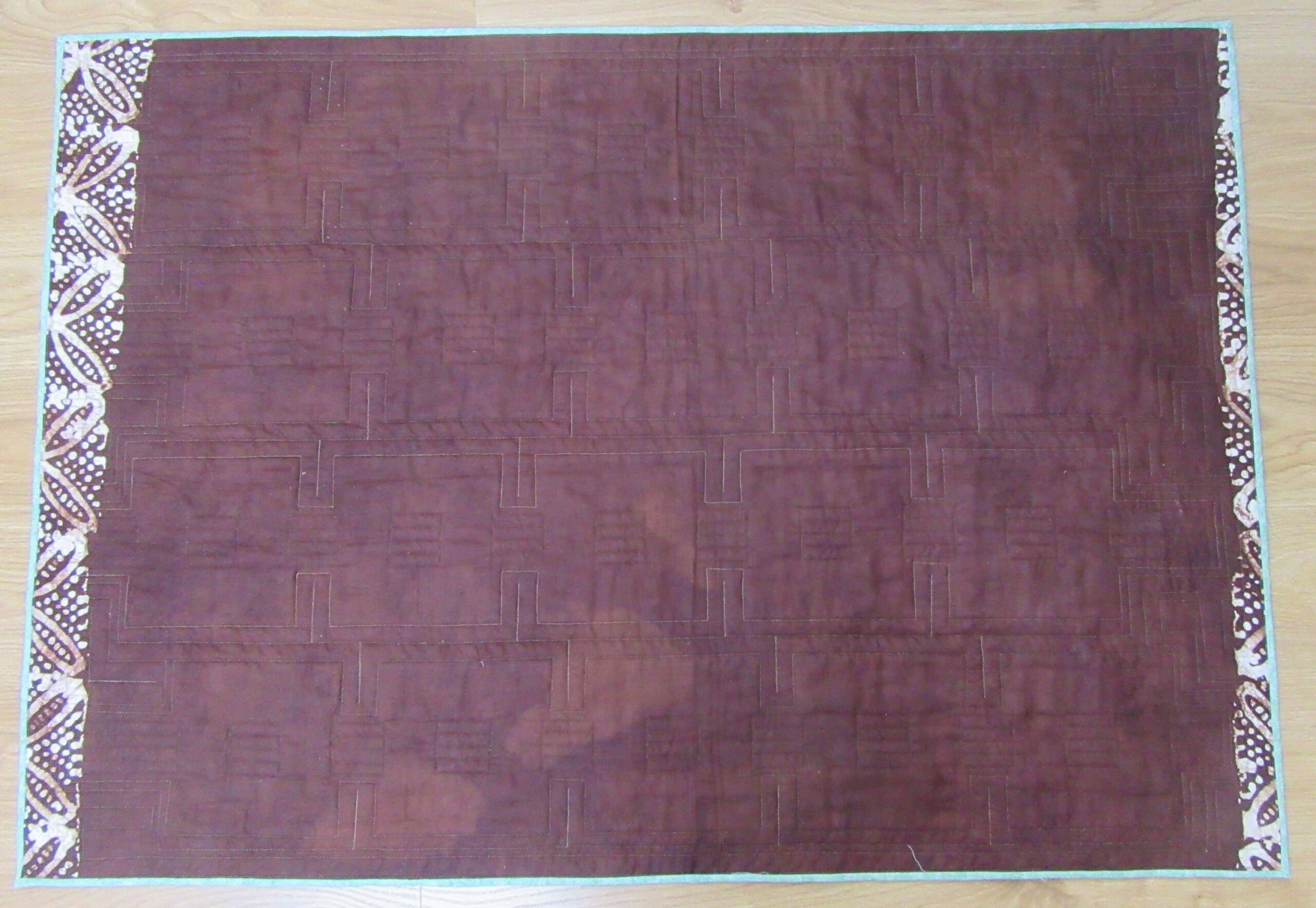Autumn wallhanging back finished by Allison Reid