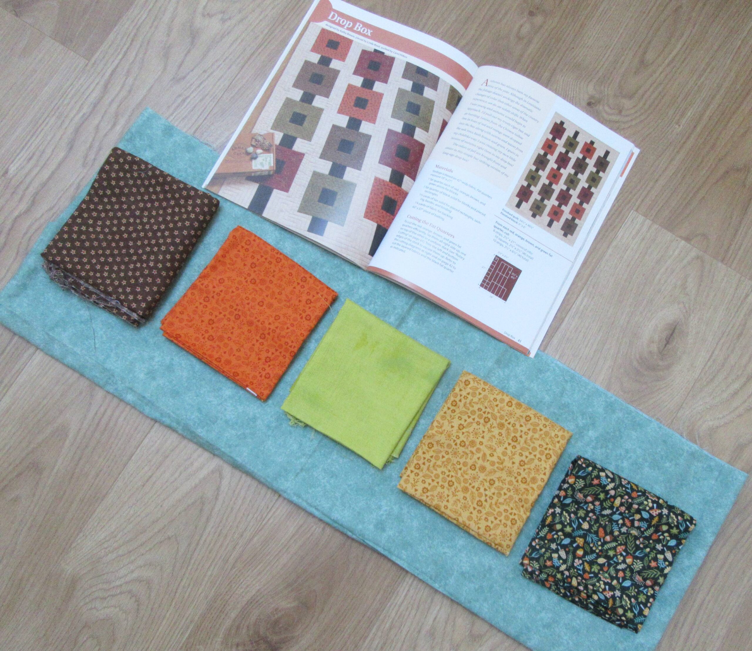 Autumn wallhanging fabrics by Allison Reid
