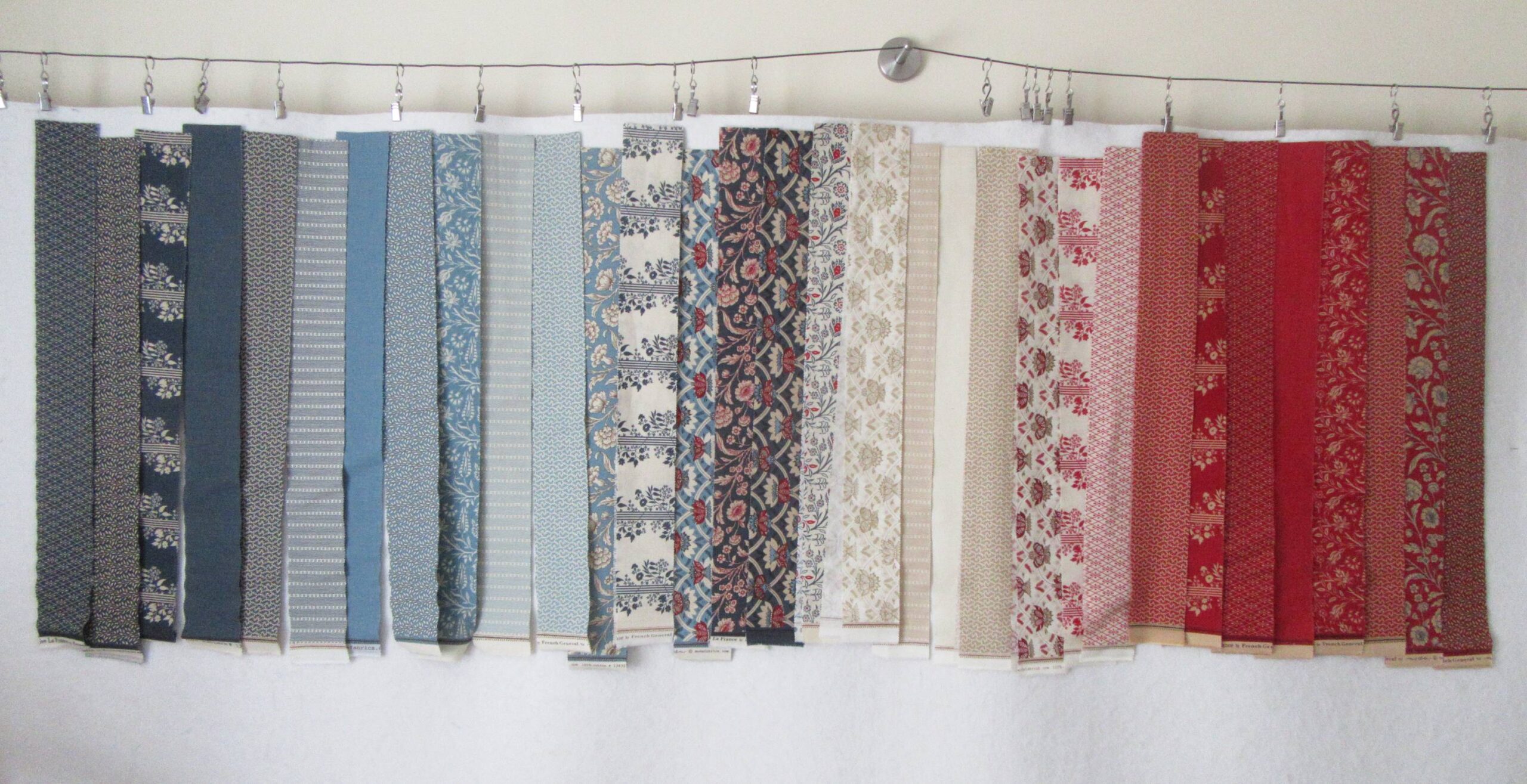 Stars and Moons jelly roll strips by Allison Reid