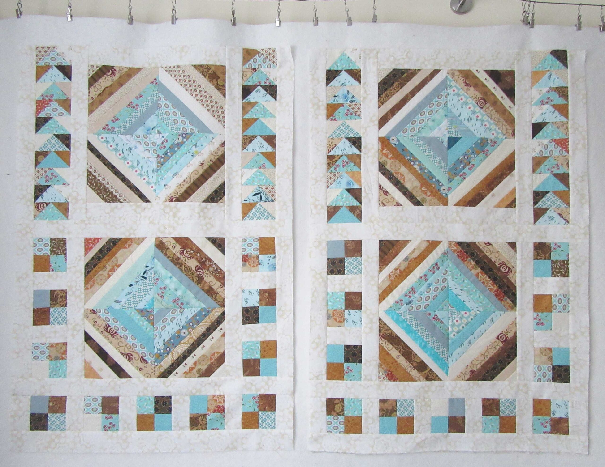 Trolley covers on my design wall by Allison Reid